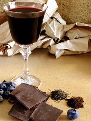 Wine and chocolate are as healthy as red berries