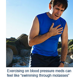 Exercising on blood pressure medication